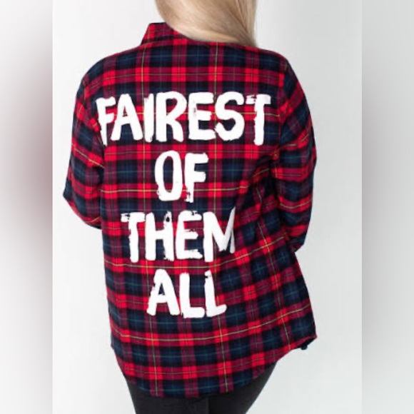 Disney Plaid Button Down Shirt - Red and Blue - Picture 1 of 6